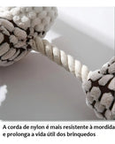 Pelúcia Pet Com Corda Com Nó Brinquedos Interativos Cães Top Desenho Burro Marrom