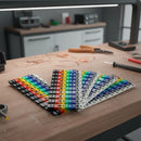 Anilha Para Identificação De Cabos De 0 A 9 Colorida C/100pç