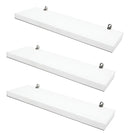 Prateleiras Porta Quadros Temperos KIT COM 3 X 30x10 Branco