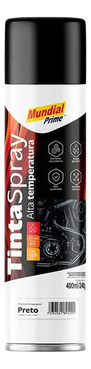 Tinta Spray Multiúso Preto Fosco Alta Temperatura 400ml