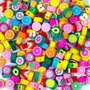 Kit 3 Modelos Miçangas 120 Pçs Coração Frutas Doces Anita Bijuterias