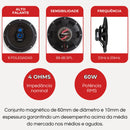 Par Alto Falante Soundfy 6 Polegadas Triaxial 120w