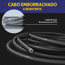 Vittak Corda De Pular Cross 3 Metros Ajustável Silicone Fit Treino Academia Cor Verde