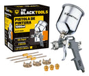 Pistola Pintura Gravidade Caneca 1000 Ml Rosca 1/4 Btpt1000 The Black Tools