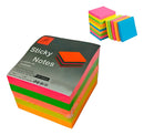 Bloco Adesivo Neon 76x76 C/400 Folhas Colorido