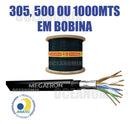 Rolo 100m Cabo De Rede Lan 4px24awg Blindado Cobre Megatron
