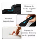 Máscara De Dormir Sono Macio 3d Espuma De Memória De Seda Cor Preto não