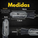 4 Pisca Seta Led Nxr Bros 150 160 Cg  Seta Intermitente Preto