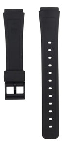 Pulseira para Relógio Casio F-91W Cor Preto - 18mm de largura - Serve entre Outros F-91w F-94w F-105w F-106w