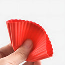 Kit 12 Formas Silicone Cupcake Bolo Muffin Assadeira Cores