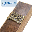 Crucifixo Grande Cruz De São Bento De Porta E Parede 31cm Cor Marrom