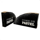 Caixa Suporte Embalagem Tapioca Pastel Balcão - 200 Unid Preto