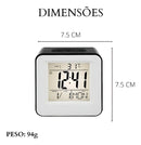 Relógio De Mesa Digital Com Despertador Sensor De Palmas Cor Preto
