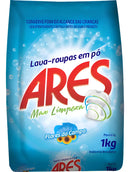 Lava-Roupa em Pó Perfumes da Natureza Ares Max Limpeza Pacote 1kg