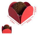 100 Forminhas Para Doces 4 Pétalas Brigadeiro An 4- Vermelho