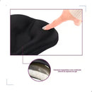 Capa Gel Banco Pedal Pulse Selim Assento Bike Almofada Forro Ajustável Regulável Anatômica Ciclismo Bicicleta Spinning Bmx Cor Preto