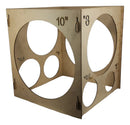 Medidor De Balões Bexigas Bolas Balão Mdf Medidas 3a10 Pol