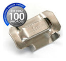 Kit 100 Pcs Fecho Fusimec Poste Fita De Aço 3/4 Polegada.
