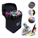 Conjunto De Canetas Marcador Permanente Ponta Dupla 36 Cores