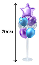 Kit 2 Suporte Para Balões Bexigas Base Chão 70cm 7 Hastes Varetas Cristal