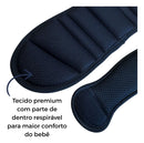 Apoio Protetor Cabeça Infantil Cadeirinha Carro Ergonômico Liso Preto