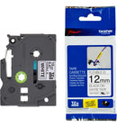 Brother fita flexivel Tze-fx231 12mm preto e branco