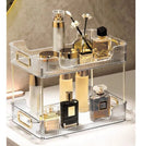 Organizador 2 Andares Cosméticos Prateleira De Maquiagem Cor Transparente