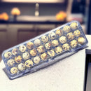 Embalagem Bandeja Para 30 Trinta Ovos De Codorna 100 Unid Cor Transparente