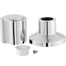 Kit 2 Acabamento Registro Volante Redondo Metal Padrão Deca Cromado Prateado