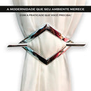 Prendedor Presilha De Cortina Cromado - 2 Unidades