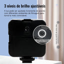 Luz de videoconferencia Led Iluminação Fotográfica Noturna Com Clip Portátil Celular E Notebook Reunião Online Fotos e Videos Preto Knimp