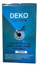 Cabo De Rede t5e 305 Metros Preto Deko