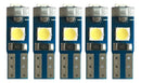 Kit 5 Lâmpada Led T5 Pinguinho Esmagadinha Branco 5w 12v T5 Branco Branco-frio