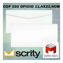 Envelope Carta Oficio 11,4x22,9cm Cof20 Cx. C/ 1000 Un Cor Branco Nome Do Desenho Cof 020