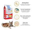 Areia Biodegradável de Milho e Mandioca Fina Great Pets 2kg