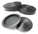 Sapata Elevador Automotivo Borracha Redonda (4 Pç)118x138x29