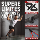 Jcanova Store Kit Elásticos Academia 11 Peças Borracha Corda Tubos Alças Âncoras Crossfit Elastico Extensor Faixa Elástica Exercício Treinos Fisioterapia Funcional Ginastica Látex Musculaçã