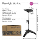 Apoio Tripe Para Pedicure Altura Ajustavel Preto Dompel