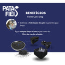 Fonte Bebedouro Gato Cães Pet 1,8L com Filtro; Cor Rosa