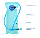 Refil Mochila Bolsa Hidratação Reservatório De Água 2 Litros Térmica Isotérmica Pedal Pulse Com Válvula Torneirinha Compatível Camelbak Cor Azul Lisa Corrida Bike Bicicleta Ciclismo Maratona Camping