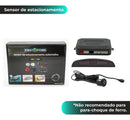 Kit Sensor De Estacionamento 22mm Preta Universal Ré Parachoque Traseiro Serve em todos carros Parachoque Plástico Visor Display Indicador Sonoro