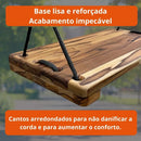 Balanço Infantil Suspenso Madeira Com Corda Quintal Jardim