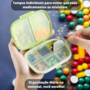 Caixa Porta Comprimidos E Suplementos Semanal Diário Seguro Cor Rosa