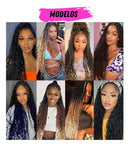 Kit 2 Cabelo Gypys Braids Trança Pronta Com Ca