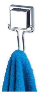 Suporte Porta Toalhas Banho Rosto Nicho Com Ventosa Arthi Cromado