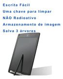 Lousa Mágica Tela Lcd 8,5 Polegadas Tablet Infantil Desenhar Cor Vermelho