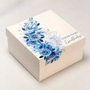 Caixa Personalizada Co Azul Serenity - Padrinhos Casal