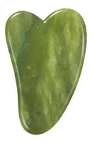 Rolo Pedra De Jade Com Placa Guasha Facial Cor Verde