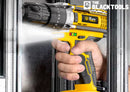 Parafusadeira E Furadeira Impacto The Black Tools Tb-21pw 3/8 Cor Amarelo Frequência 50/60 Hz