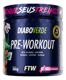 Suplemento Em Pó Pre Treino Pre Workout 300g Sabor Bala De Framboesa Ftw - Diabo Verde